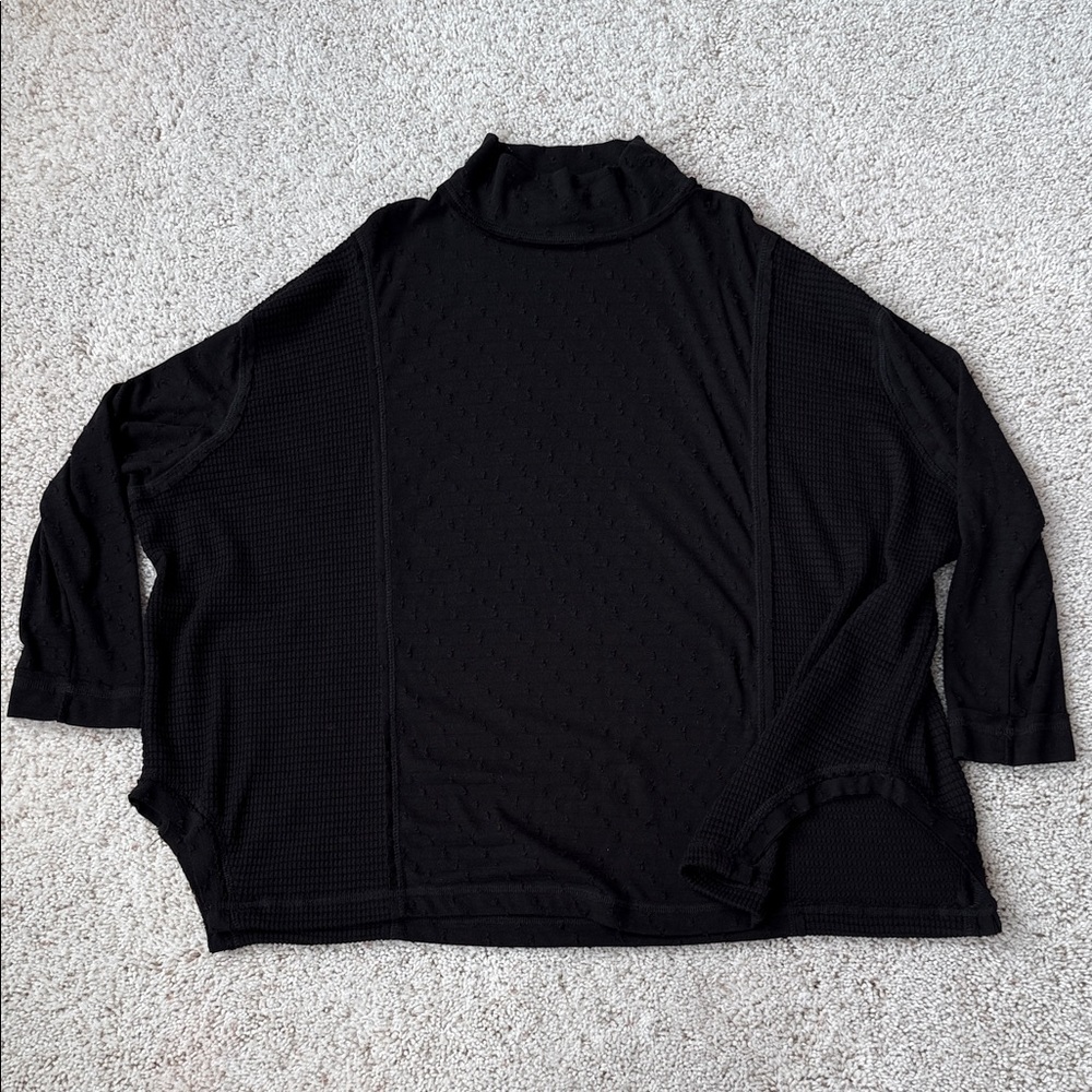 Miss Me Black Textured Top
